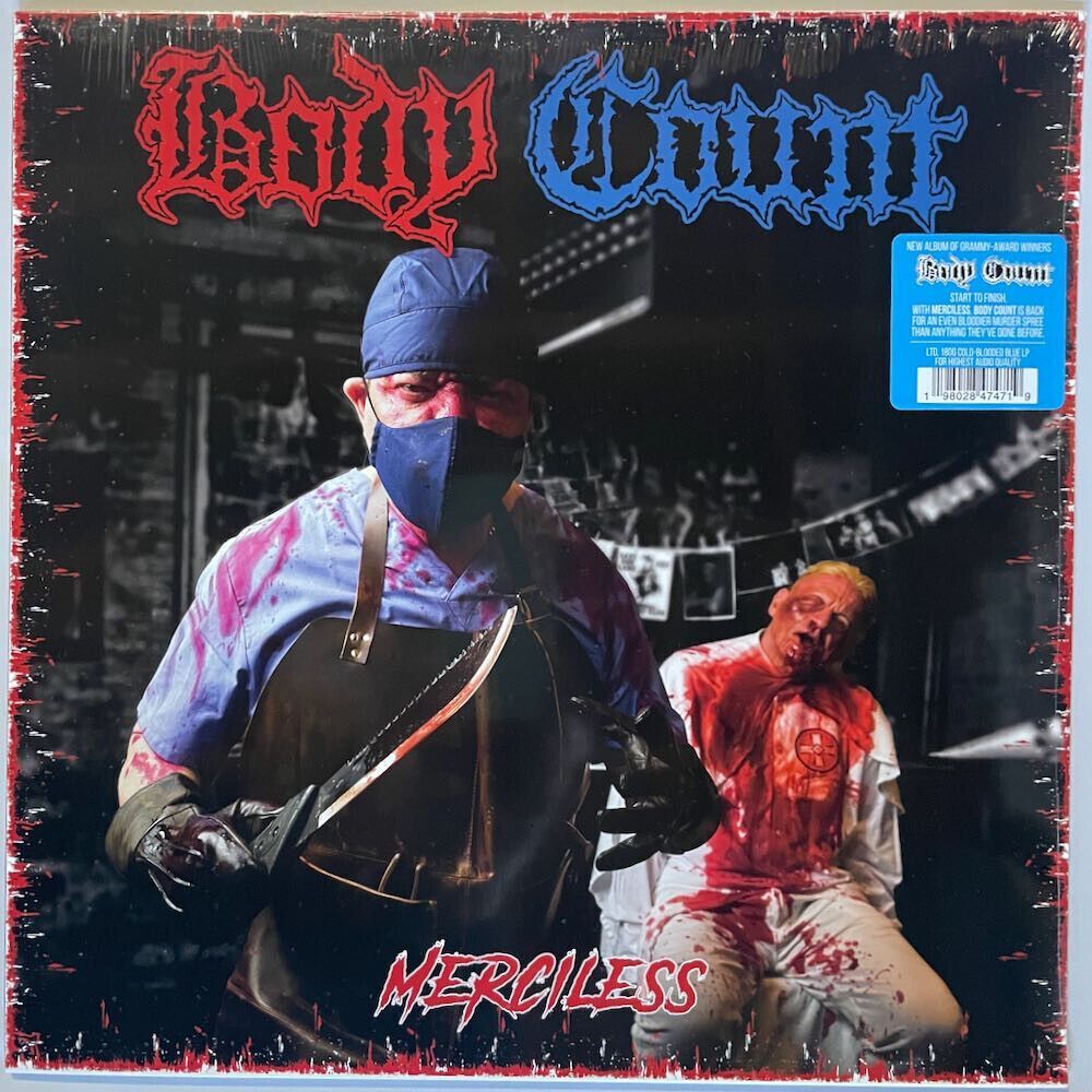Body Count – Merciless – Limited Cold-Blooded Blue Vinyl, LP, Century Media, NEW
